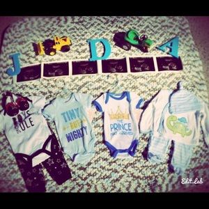 Handmade baby boy blanket